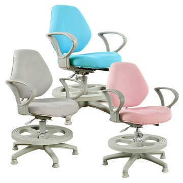 守習抗菌扶手款兒童學習椅 成長椅 (三色)  SS800F藍