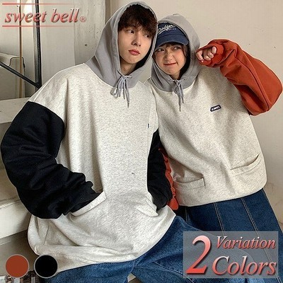 パーカー ペアルック お揃い メンズ レディース ユニセックス 男女兼用 春 秋 冬 人気 部屋着 韓国 ファッション ペア スウェット トレーナー 通販 Lineポイント最大get Lineショッピング