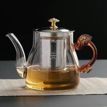 臺灣/免運✨壺茶  玻璃茶壺家用  水壺耐高溫加熱玻璃煮茶壺辦公套裝可明火燒茶壺溫酒壺花茶壺家用泡茶