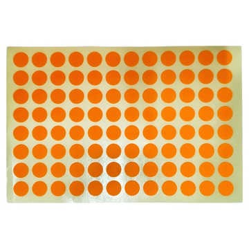 華麗牌 彩色標籤 WL-204O 9mm  橘色  20包  1盒