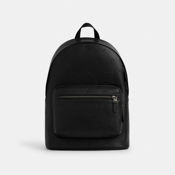 星星印花WEST後背包