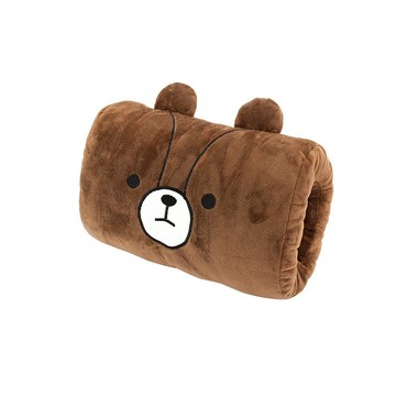 【現貨】暖手抱枕 抱枕 英國熊暖手抱枕-棕 靠枕 枕頭 午安枕 午睡枕 趴睡枕  午覺枕 禮物 造型抱枕 興雲網購旗艦店