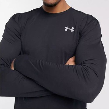 (免運)UA安德瑪長袖T恤男速干衣籃球跑步打底套頭衫寬松訓練健身運動服