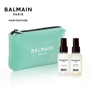 感謝禮💖【BALMAIN】香氛造型奢寵組 (海鹽質地改變噴霧50ML+絲滑髮香噴霧 50ML+品牌化妝包_顏色隨機) #禮物獨家 #限量組