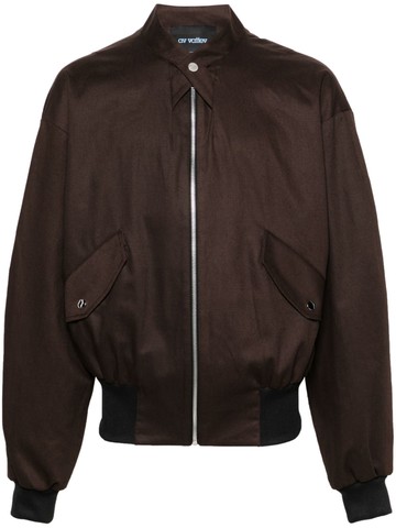 AV Vattev - Jukebox cotton bomber jacket - men - Viscose/Cotton - M - Brown