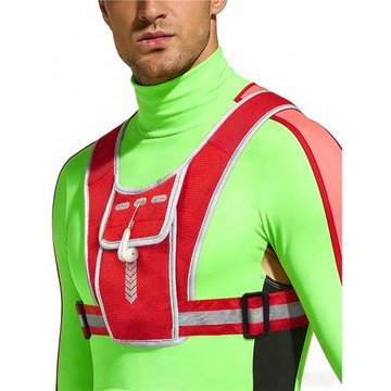 越野跑步反光背心包登山軟包貼身健身水壺后背包戶外運動手機胸包