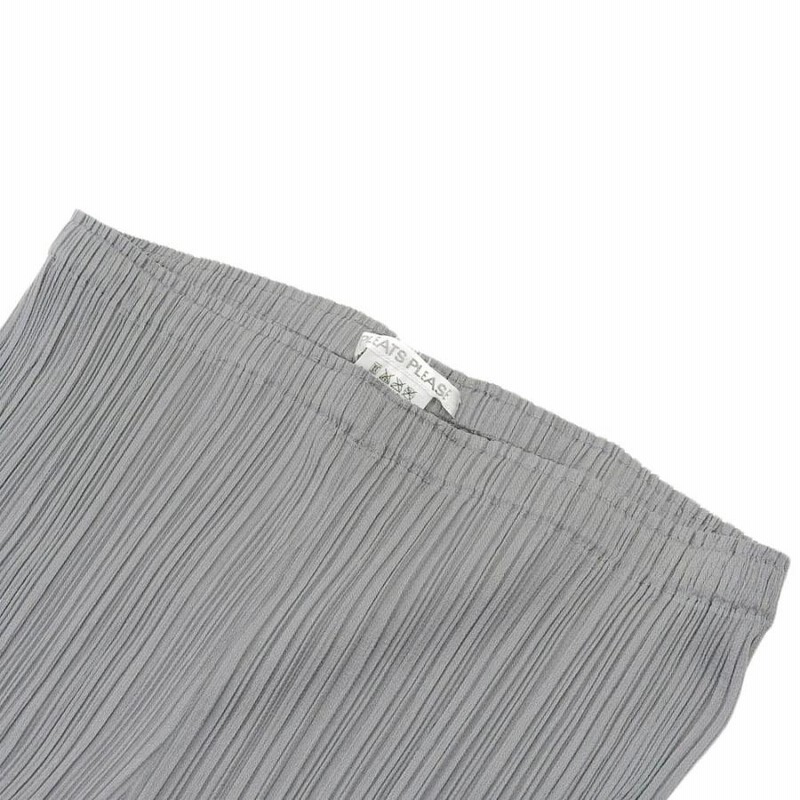 ☆美品☆ PLEATS PLEASE 伸縮 カジュアルパンツ　ボトム　グレー○色