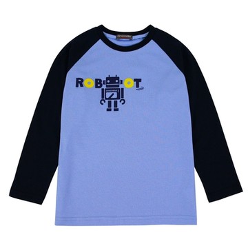 Crocodile Junior小鱷魚童裝 -機器人印圖撞色設計上衣- U64483 小童款