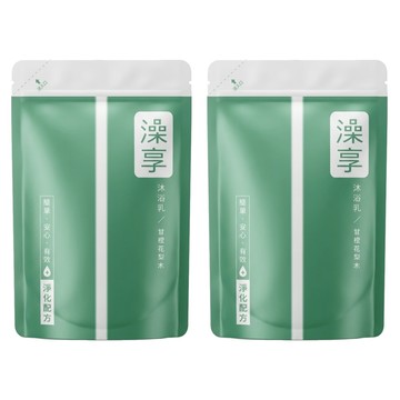 澡享 沐浴乳 補充包 甘橙花梨木  650g  2包