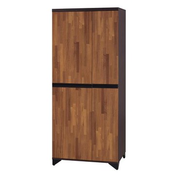 【唯熙傢俱】諾亞胡桃雙色2.7尺衣櫃