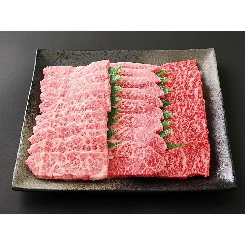 敷島ファーム 牧場直営 黒毛和牛 豪華 焼肉 3種セット 1,200g (上バラ 400g・ミスジ 400g・モモ 400g)