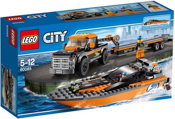 LEGO 樂高 城市系列 動力船和4WD 公路車 60085