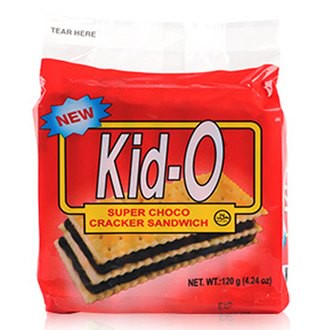 Kid-O 日清 純巧克力 三明治 136g【康鄰超市】