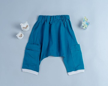 哈倫飛鼠9分長褲-棉麻30 手作 無毒 童裝 兒童