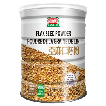 XIANG HUI 薌匯 亞麻仁籽粉 台灣製造 含烘焙亞麻籽  400g  1罐