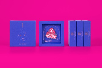 Hey to黑兔・珐瑯胸針-桃紅