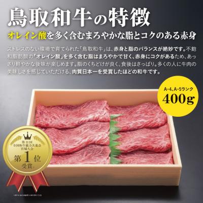 ふるさと納税 鳥取市 鳥取和牛肩・ももすき焼き用