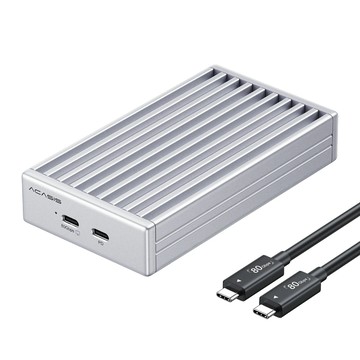 Acasis 80Gbps M.2 NVMe SSD 外殼,帶無風扇冷卻功能