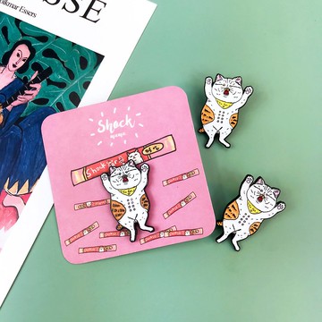 我是肥橘 金屬徽章