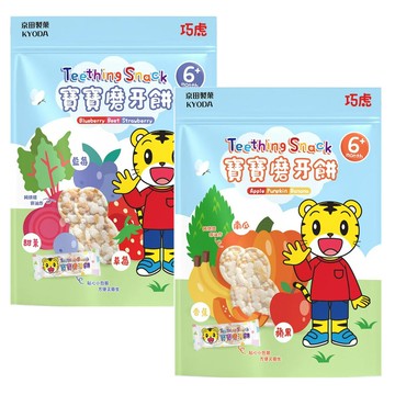 京田製菓 巧虎寶寶磨牙餅36g/包 寶寶零食、米餅、蘋果南瓜香蕉、藍莓甜菜草莓 憨吉小舖