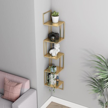 牆角書架置物架擱架收納架壁掛牆擱板牆壁轉角架角落三角牆上隔板   貝達生活館