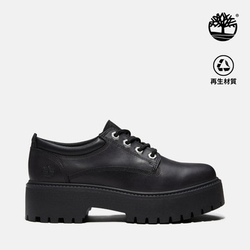 Timberland 女款黑色Stone Street莫卡辛厚底鞋|A5UF9W02