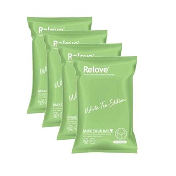 【Relove】30秒私密肌弱酸清潔面膜濕紙巾(15張/包)X4