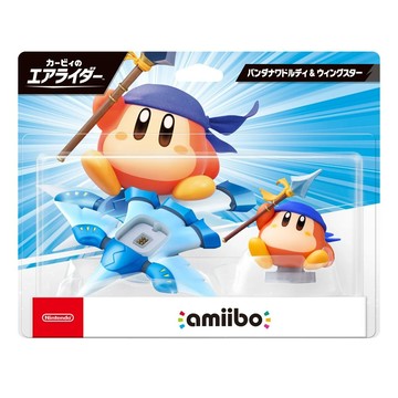 Nintendo 任天堂 amiibo 卡比的馭天飛行者系列公仔  頭巾瓦豆魯迪＆羽翼之星  1個  單一型號