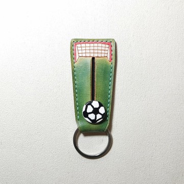 GOAL! 皮革足球鑰匙圈