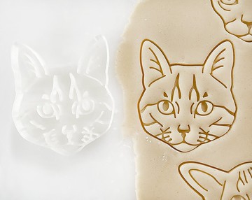 虎斑貓造型餅乾壓模