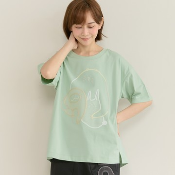 a la sha 大大的擁抱落肩寬版T恤