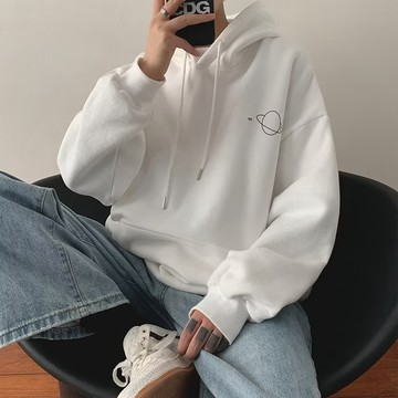臺灣出貨 百搭連帽上衣 套頭式Hoodie長袖款 印花款式 男女衕款 秋冬款 加大尺碼M-8XL 學生休閒搭配連帽上衣