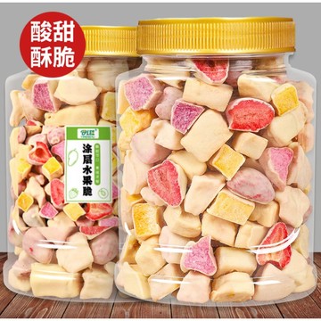 凍乾水果乾 凍幹水果塗層水果脆凍幹草莓芒果網紅零食休閑小吃巧克力代可可脂