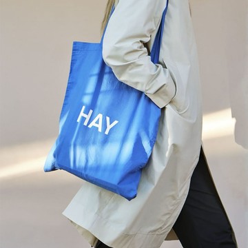 我愛你告白禮【HAY丹麥當代家居設計】Blue Tote Bag / 托特包 - 藍底白色logo