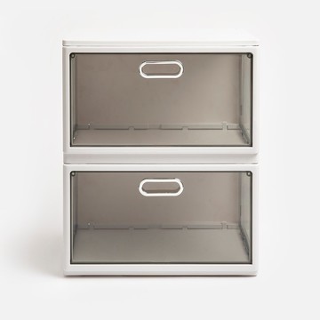 免工具折疊式2層整理箱