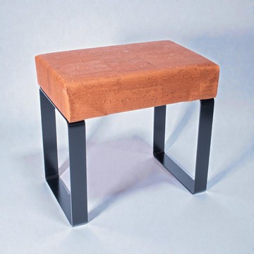 軟木皮革腳凳 (肉桂色)