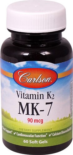 Carlson Vitamin K2 MK-7 90 mcg - 60 Softgels