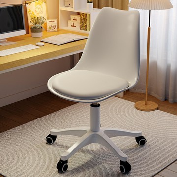 家用電腦椅子宿舍簡約透明凳子臥室書房旋轉升降靠背椅辦公學習椅