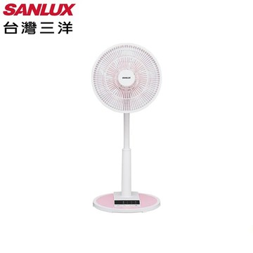 【SANLUX 台灣三洋】12吋微電腦自然風遙控立扇（粉）EF-T12AJ3_廠商直送