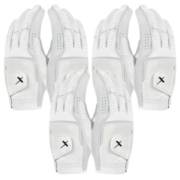 Gear X The New 女用 半羊皮高爾夫球手套 雙手  20  3套  白色