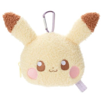 +1元多好禮  快速出貨《大木生活館》【TAKARA TOMY A.R.T.S】Pokepeace絨毛收納包-皮卡丘 寶可夢 配件 吊飾 零錢包 情人節 送禮 香膏 唇膏