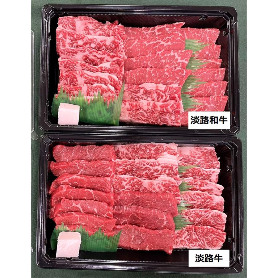 淡路和牛＆淡路牛 焼肉 食べ比べセット 2種 詰め合わせ 牛肉 和牛