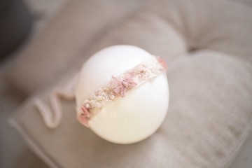精緻蕾絲新生兒頭飾綁帶