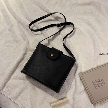 斜挎包 新款潮韓國chic斜挎女包小包質感復古百搭簡約森系網紅水桶包