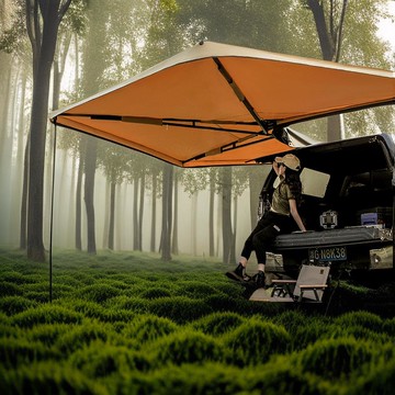 免運/快速出貨 270度扇形天幕帳篷戶外野營露營車載車邊遮陽棚汽車頂側邊帳