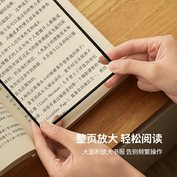 【台灣公司 可開發票】PVC卡片手持放大鏡長方形大面積大尺寸超薄整頁閱讀看報紙書簽