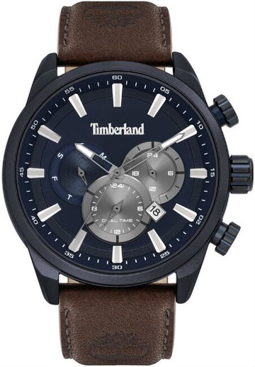 Timberland 天柏嵐 TBL.16002JLABL/03 三眼流行時尚腕錶/藍色面 47mm｜樂天全館特惠中★指定刷卡回饋10%