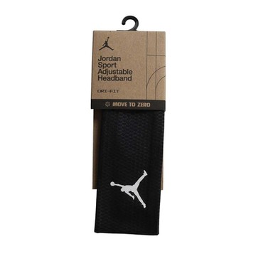 NIKE JORDAN SPORT 頭綁帶-DRI-FIT 髮帶 有氧 瑜珈 J1011610010OS 黑白