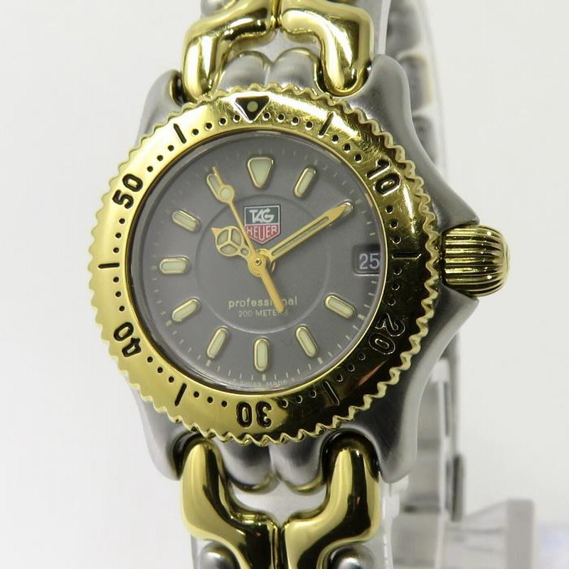 TAG Heuer セル デイト クオーツ SS コンビ グレー文字盤 ...