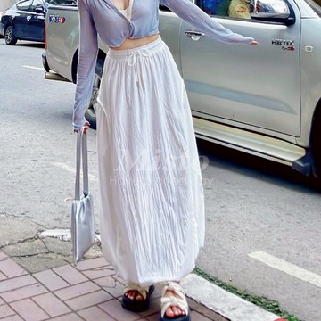 【MISTO SHOP】正韓 度假風長裙｜鬆緊腰長裙